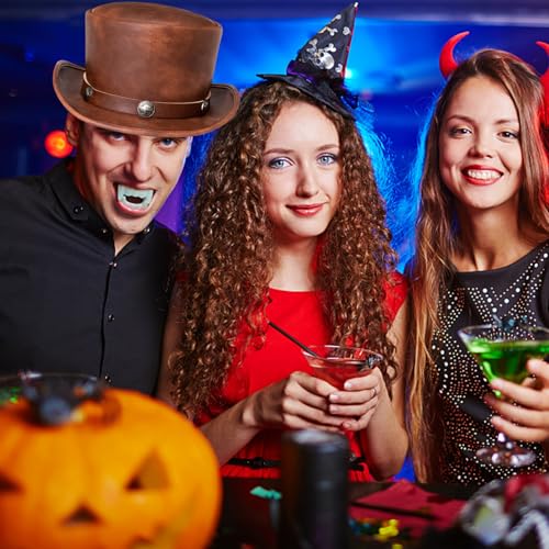 Chapeau haut de forme en cuir PU fini les accessoires déformés pour votre costume - 5