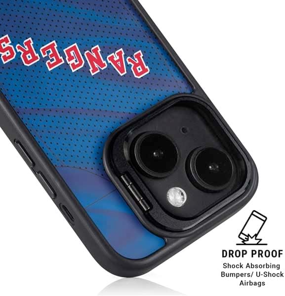 Skinit Kickstand Phone Case Compatible with iPhone 16 Plus - Officially Licensed NHL New York Rangers Home Jersey Design