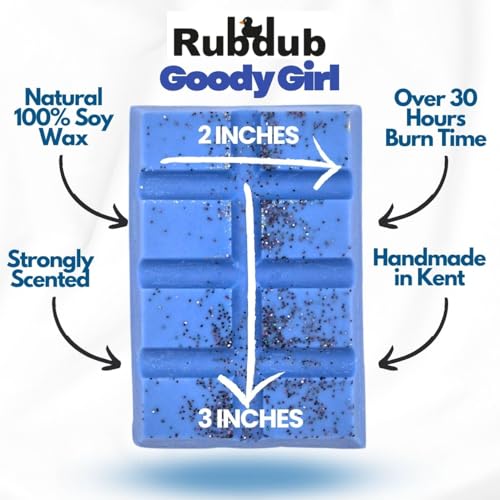 Rubdub Glam Collection – Goody Girl, Aliens, Angels & Coco Madam | 4 x 30g Soy Wax Melt Snap Bars | Long lasting | Highly Scented Wax Melts Gift Set