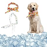 Reutilizable: Los collares de refrigeración para perros son resistentes al calor y frescos, duraderos, respetuosos con el medio ambiente, fáciles de transportar, duraderos, lavables a mano o a máquina, no se deforman fácilmente.