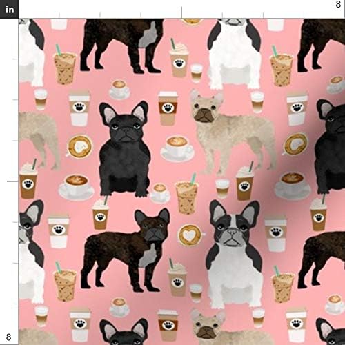 Miniatura 3 de Spoonflower Tela  Bulldogs franceses café lindo Frenchies Best Bulldog Frenchie Dog Dogs & Impreso en tela polar Polartec (R) por The Yard  Cobijas