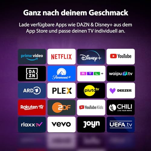 DYON Smart 24 VX-V - 24 Zoll (60 cm) Smart-TV mit 12V-Anschluss, Triple Tuner (DVB-S2/T2/C), App Store, Prime Video, Netflix, Disney+, waipu.tv, Hotelmodus DYON Smart 24 VX-V - 24 Zoll (60 cm) Smart-TV mit 12V-Anschluss, Triple Tuner (DVB-S2/T2/C), App Store, Prime Video, Netflix, Disney+, waipu.tv, Hotelmodus