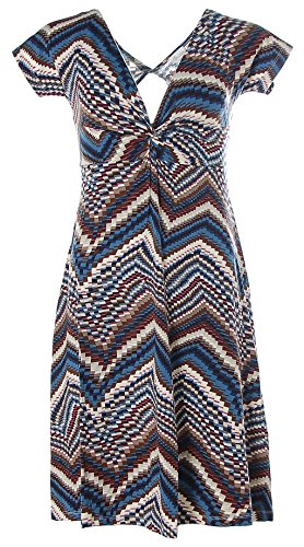 Aniston Damen Shirt Kleid Blau 36