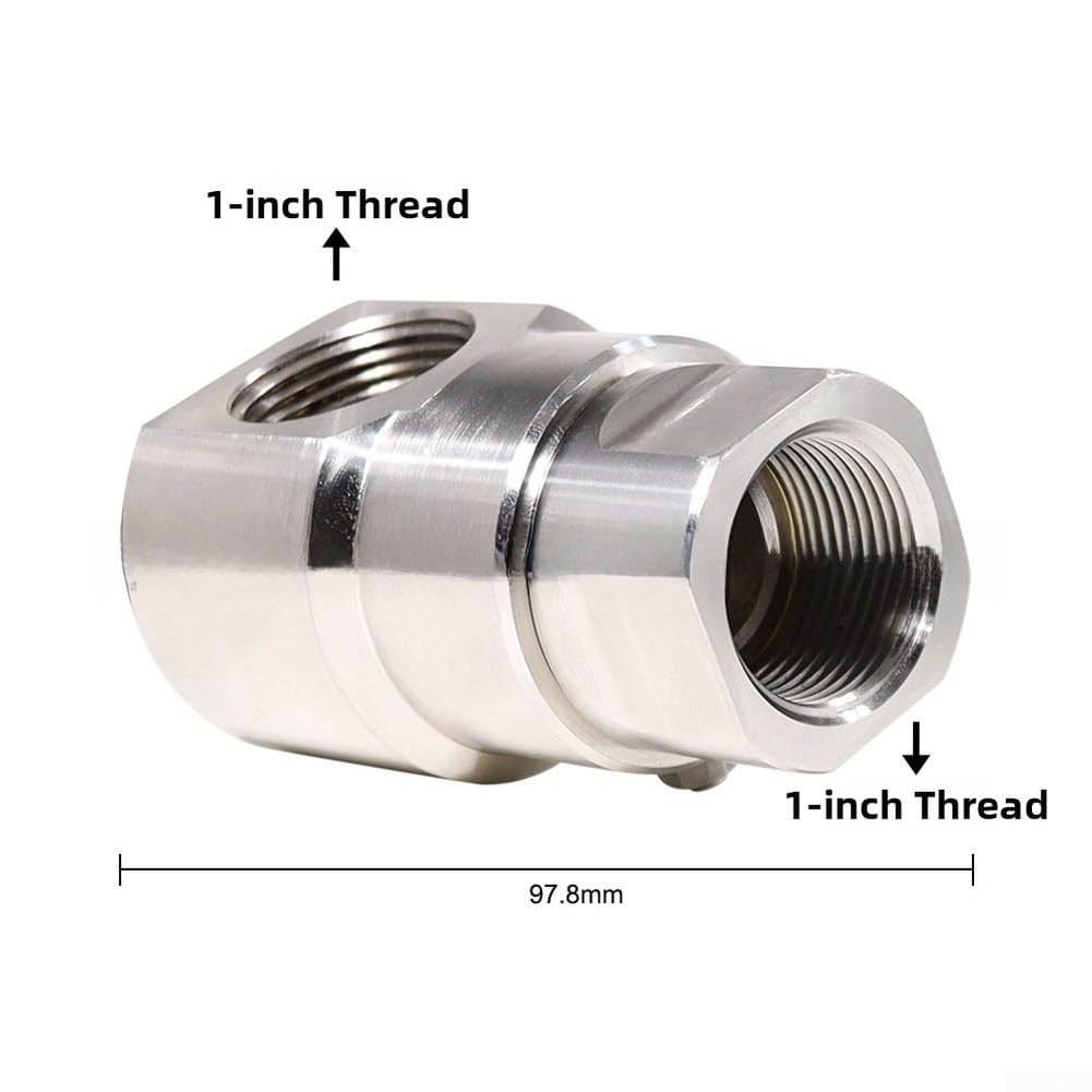 Junta giratoria resistente de 1 pulgada, construcción de acero inoxidable, compatible con rosca BSP, conector giratorio robusto para jardín y equipos de riego industriales
