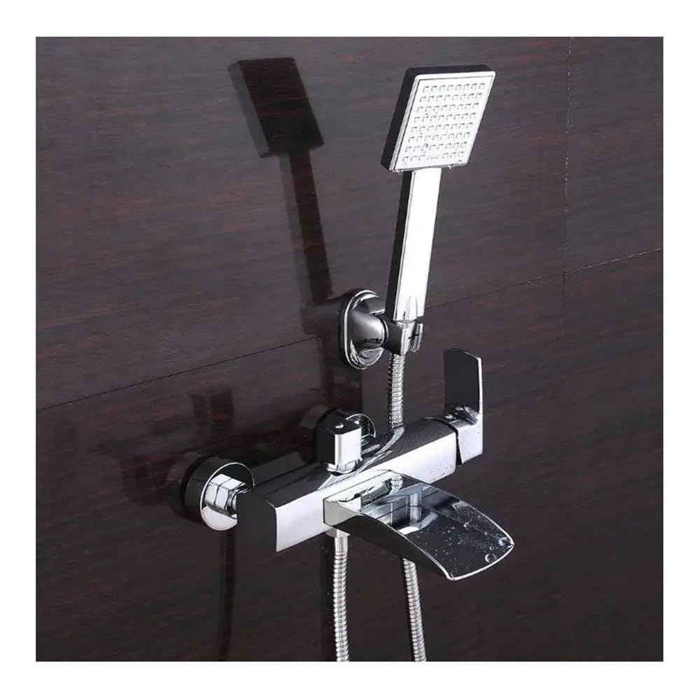 Bathtub Faucets Chrome Brass Shower Set Wall Mounted for Bathroom XT355
