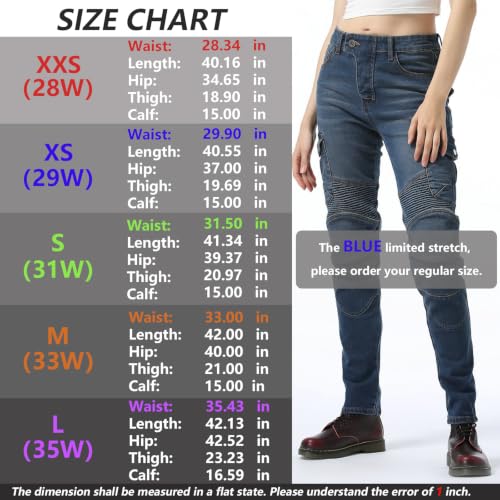 LOMENG Women's Armored Riding Pants
