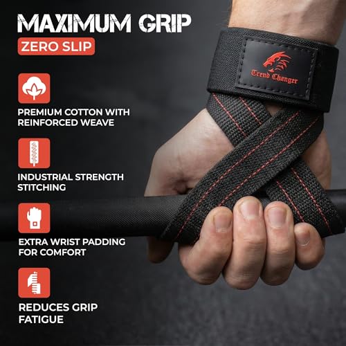 Image of Figure 8 Lifting Strap Padded Deadlift Straps Heavy Duty