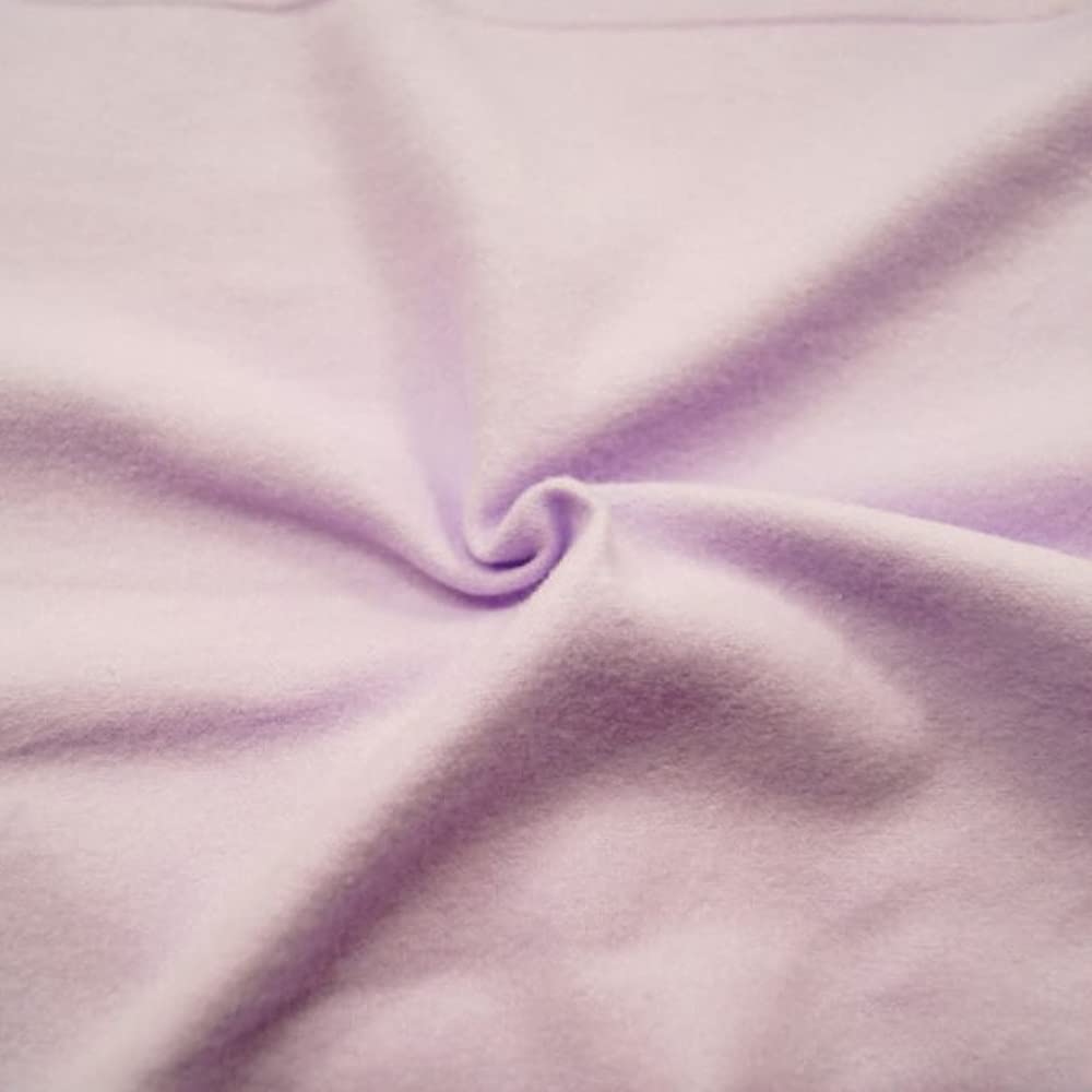 Brushed 100% Cotton Fabric Woven Flannel Winceyette Soft Price Per Metre (Lilac)