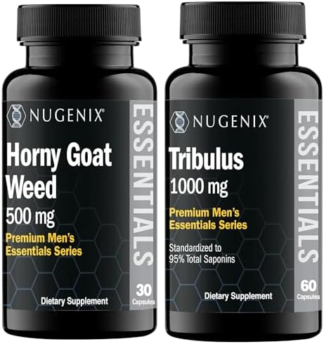 Nugenix Essentials Tribulus Terrestris and Horny Goat Weed Supplements