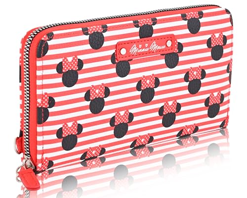 Disney Minnie Mouse Wallet Women - PU Leather Wristlet Wallets for Women - Mickey Mouse Minnie Mouse Wristlet Wallet2