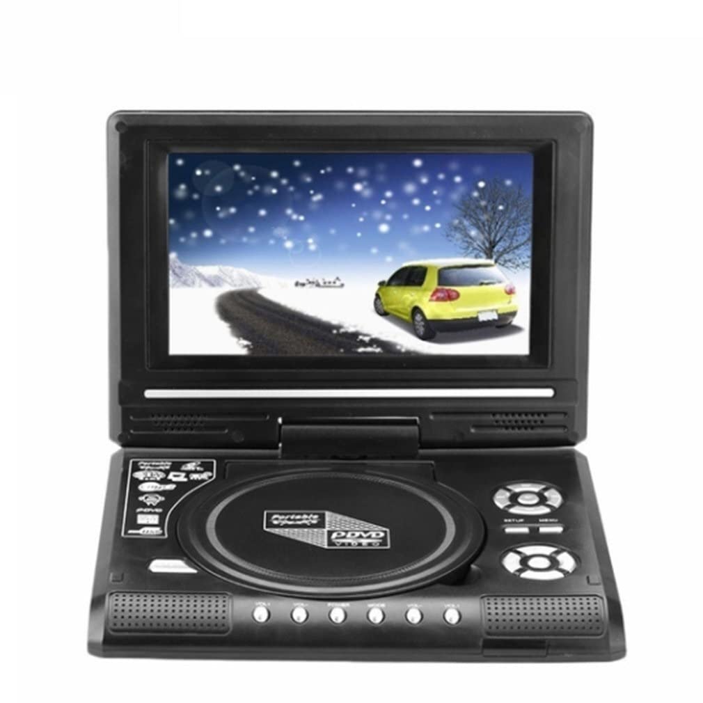 Przenośny Odtwarzacz DVD, Przenośny przenośny odtwarzacz DVD z telewizorem Wbudowana bateria Obrotowa inteligentna funkcja wyłączania zasilania Mini telewizor, Zgodność Z Wieloma Formatami
