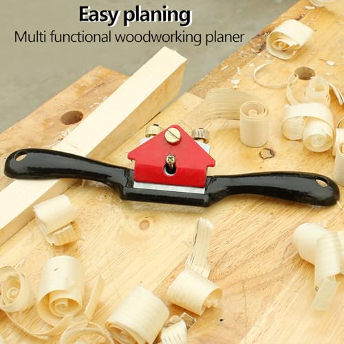 Spokeshave Tool, 10 Inch Adjustable Wood Plane Woodwork Hand Planer with 4 Replacement Blades Woodworking Tools for Woodworking and Manual DIY Enthusiasts 5 Spokeshave Tool, 10 Inch Adjustable Wood Plane Woodwork Hand Planer with 4 Replacement Blades Woodworking Tools for Woodworking and Manual DIY Enthusiasts - Image 5