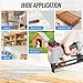meite Pneumatic Upholstery Stapler Tool for 21 Gauge 1/2-Inch Crown Staples, Heavy-Duty Stapler for Woodworking, Carpentry, and DIY Projects (Model 8016B)