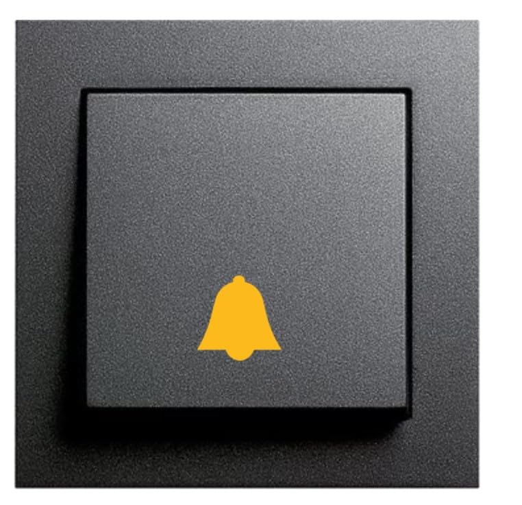 Pack of 6 Bells Sticker Symbol Sticker Decal (RPMs4/1) (Golden Yellow, 15 mm) - Image 3
