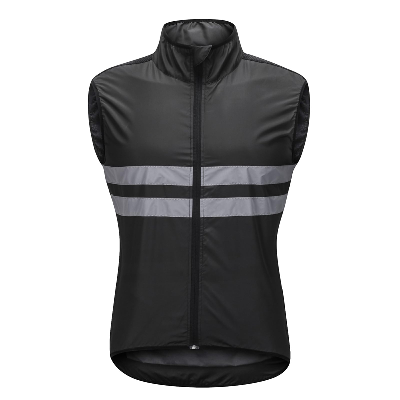 Réfléchissant Gilet De Cyclisme D'été Hommes Femmes, Imperméable Softshell Gilet De Course Léger Gilet De Cyclisme Sans Manches, Respirant Coupe-vent Gilet VTT Pour Course Cyclisme