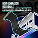 EZDIY-FAB PCIe 4.0 GPU Mount Bracket with ARGB LED Module, Multi-Angle Adjustment with Riser Cable, Compatible to RTX4090, 4080, 4070ti- White