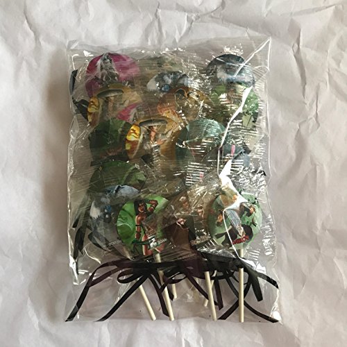 Mortal Kombat Party Favors Supplies Decorations Video Game Lollipops Suckers With Black Ribbon Bows Favors -12 Pcs #TOP1