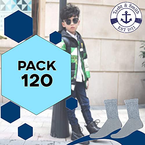 Yacht & Smith Children & Kids Wholesale Bulk Sports Crew, Athletic Case Pack Socks, by SOCKS'NBULK2