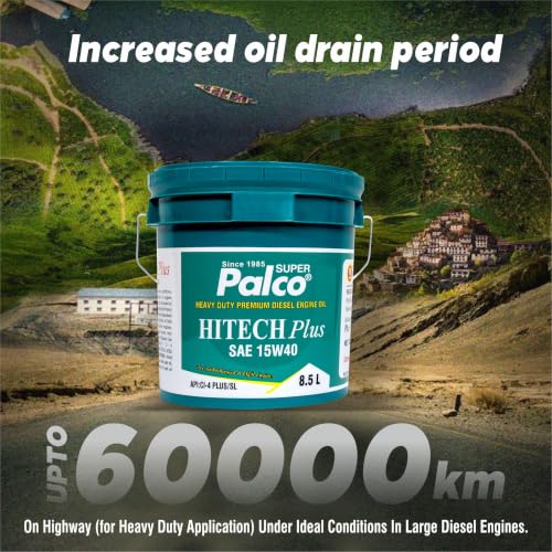 Image of PALCO Hitech Plus 15W40 Diesel Engine Oil 8.5 Litre for Heavy Duty Cars, Commercial Vehicles & Turbocharged Diesel Engines, EGR Compatible