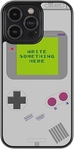 Funda de goma negra personalizada para consola de juegos retro de los años 80 y 90, compatible con Apple iPhone 17 Pro Max Air, 16 Pro Max Plus, 15