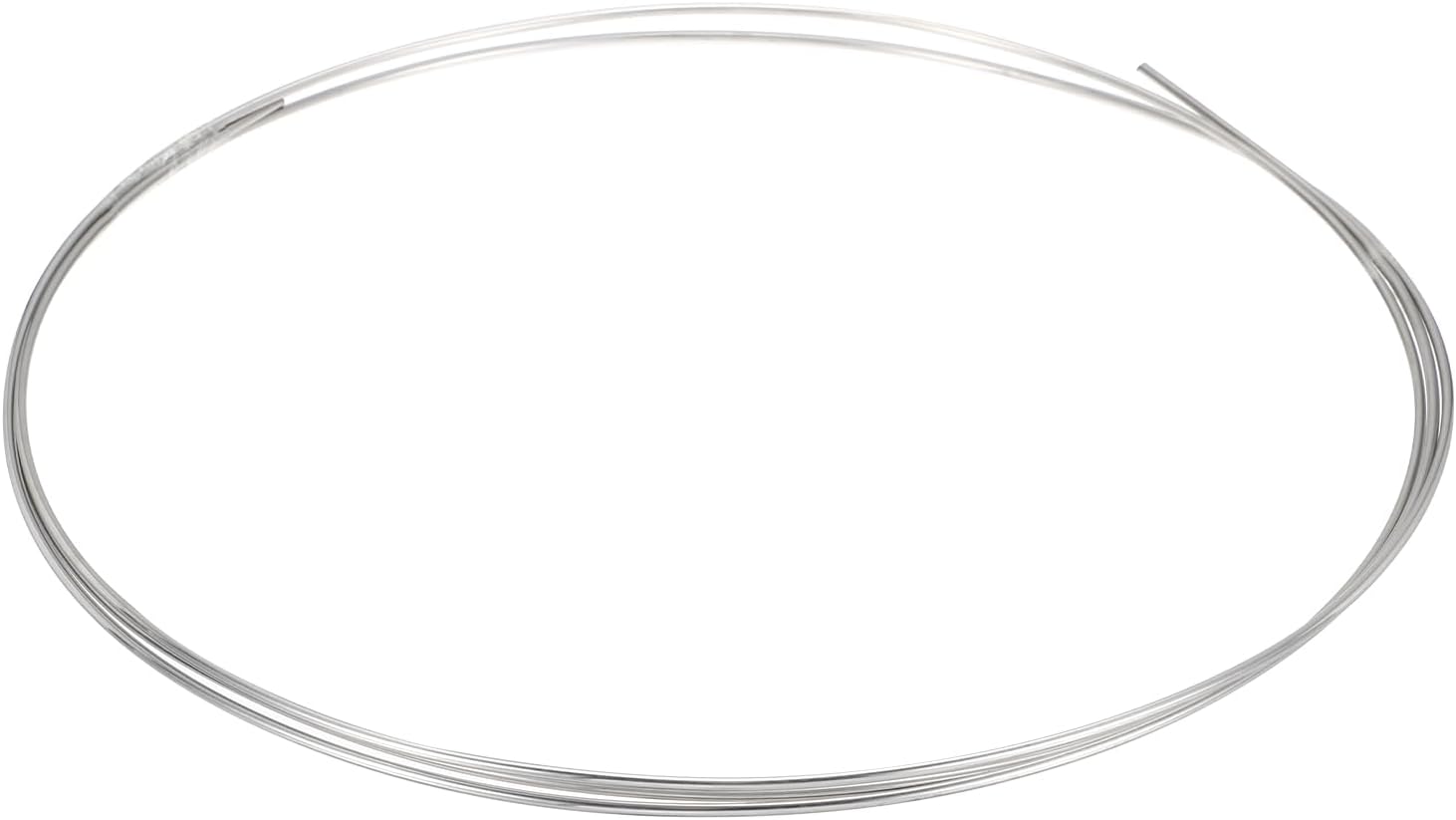uxcell Stainless Steel Tubing Coil, 1/64" Wall Thickness 1/8" OD x 9.84 ft Industrial 304 Stainless Steel Coil Tube, Flexible Welded Steel Tubing Round Metal Pipe, Silver Tone