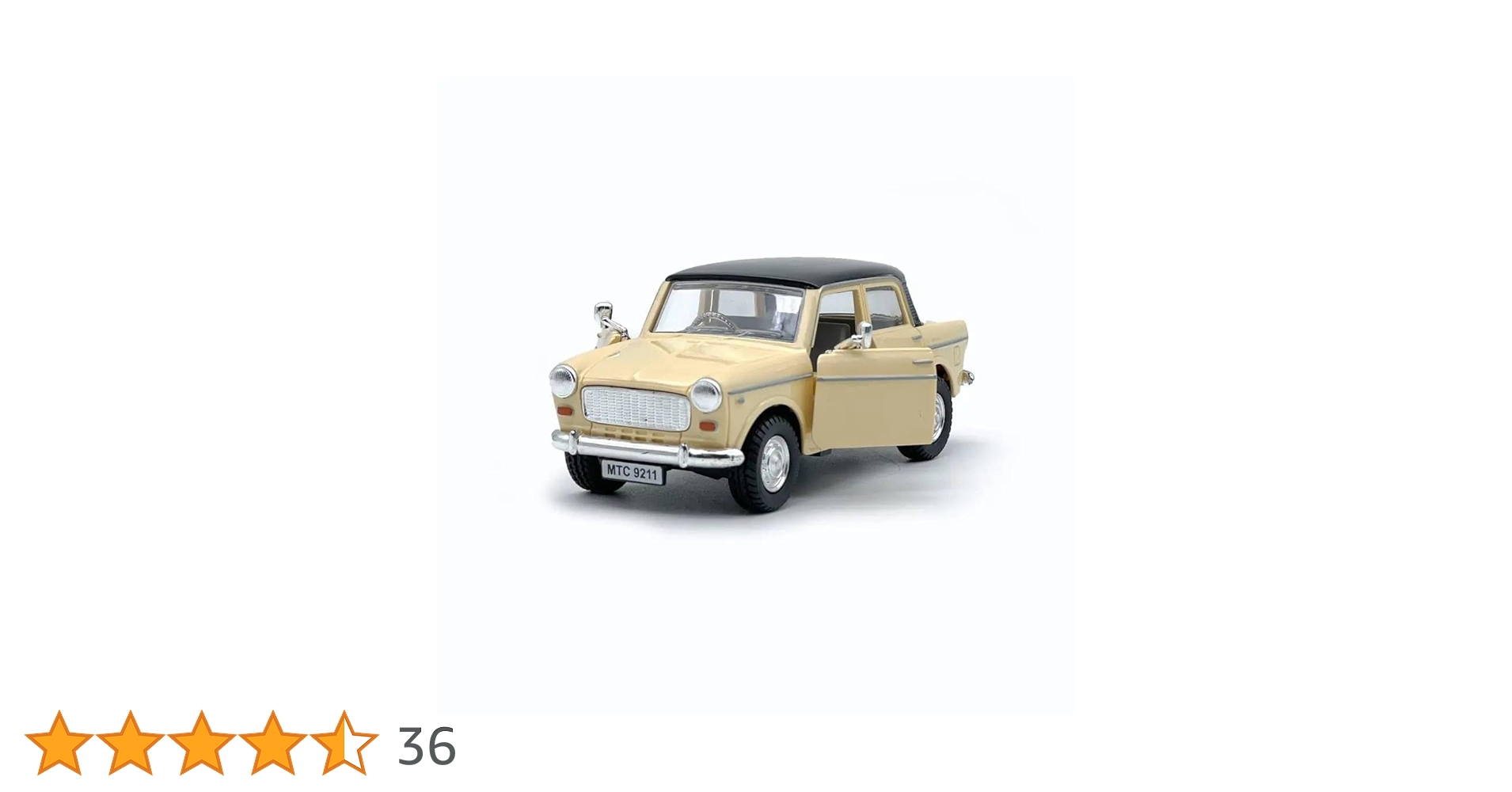 Archit Queen 70 Toy car Model Fiat Small Size 12cm Door openable