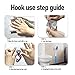 YUYTE Long Reach Comfort Wiper Toilet Aid, Foldable Self Wipe Assist Tool for Limited Mobility, Elderly,or Pregnant, Easy Bottom Wiping Bathroom Aid Wand