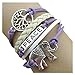 Jovana New Hot Cute Fashion Retro PU Leather Alloy Bracelet Wristlet Bangle Wrist Band Hand Chain