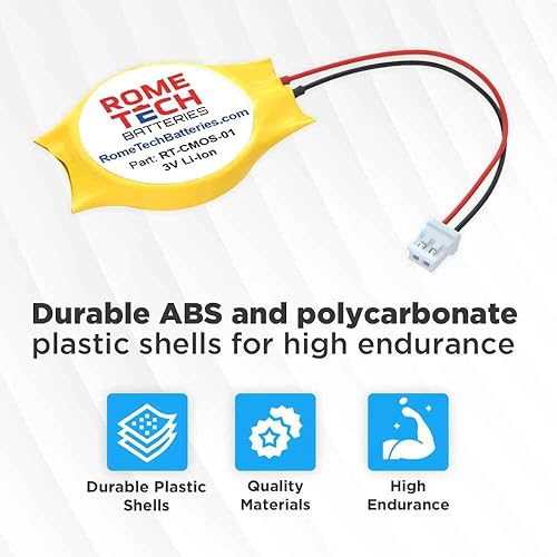 Miniatura 6 de Rome Tech Batería CMOS de repuesto para Sony Playstation 23 PS2 PS3 Backup RTC BIOS batería 2 cables (paquete de 2)