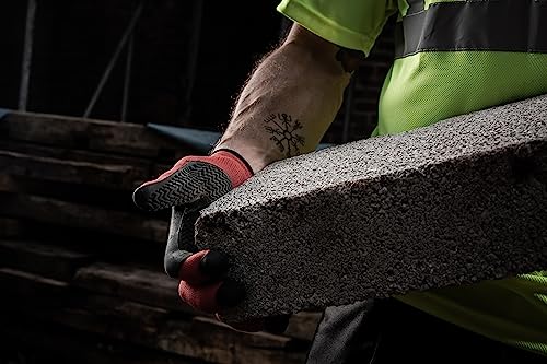 Blackrock Viper Ultra High Grip Sicherheitshandschuhe, Heavy Duty Moulded Textured Black Rubber Palm, Industrial Grip & Durability, Männer Frauen, für Bau, Gartenarbeit, Landwirtschaft