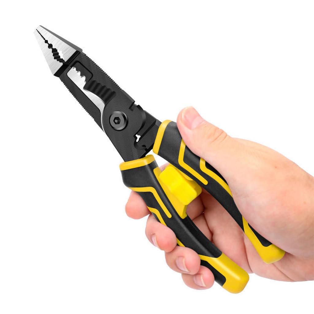 ZIBUYU® 7-in-1 Wire Stripper, Wire Stripping Tool, Wire Cutter Stripping Tool for Electric Cable Stripping Cutting and Crimping, Yellow (B0C85BN4JH) Amazon Price History, Amazon Price Tracker
