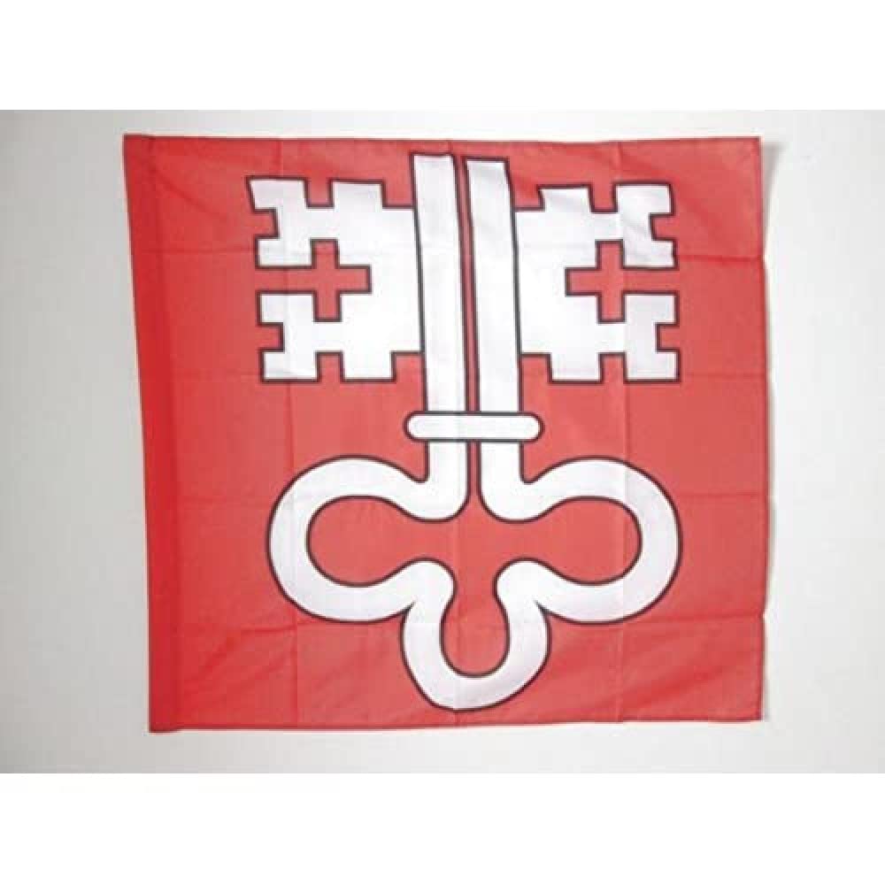 AZ FLAG - Flagge Kanton Nidwalden - 90x90 cm - Kanton Nw Fahne 90 x 90 Cm Scheide Für Mast - Flaggen