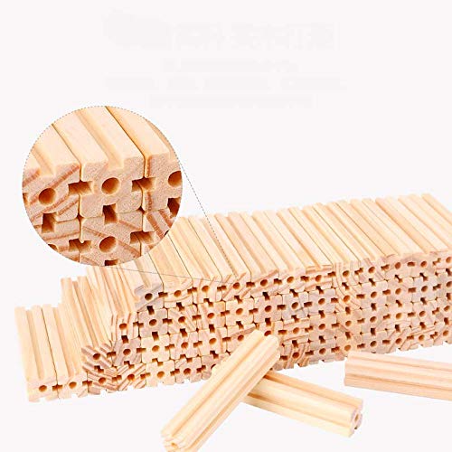 Wooden Building Blocks Set for Kids Toys, Construction Toy and Minifigures, Castle and Farm Building Set, Great Gift for Players Aged 3 and up, New 2020 (268 Pieces)