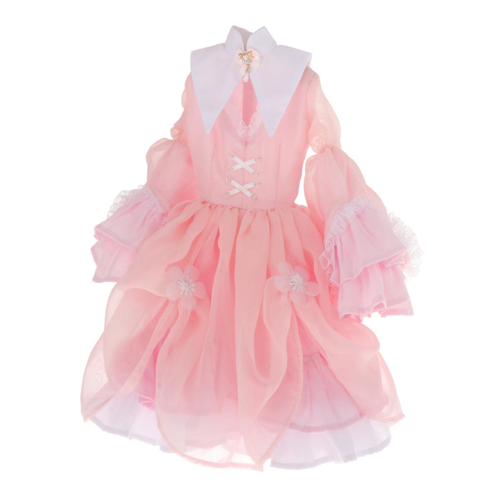 Colcolo Puppenkleid BJD Doll Kleid Weicher Stoff Handgefertigt Mode Kleider für Kinder Mädchen Fantasievolles Spiel Geschenk, Rosa