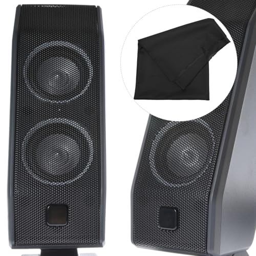 Rejilla de altavoz de poliéster negro con estructura acústica irregular 7