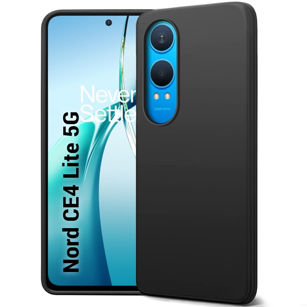 TheGiftKart Liquid Silicone Back Cover Case for OnePlus Nord CE 4 Lite 5G | Soft Micro-Fibre Lining Inside | Camera Protection Bump | Shockproof Back Case for OnePlus Nord CE4 Lite (Silicone, Black) (B0D7MX4VVS) Amazon Price History, Amazon Price Tracker