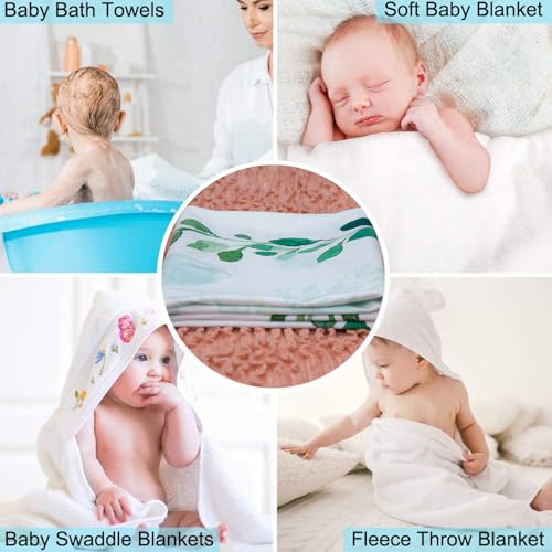 Image of Baby Milestone Blanket, 47 inchx40 inch Cartoon Caterpillar Leaves Baby Photography Blanket, Dots Watch Me Grow Blanket, Newborn Photo Props BTMYLU35