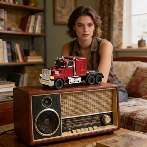 Enceinte nomade camion avec micro intégré et radio FM sans fil