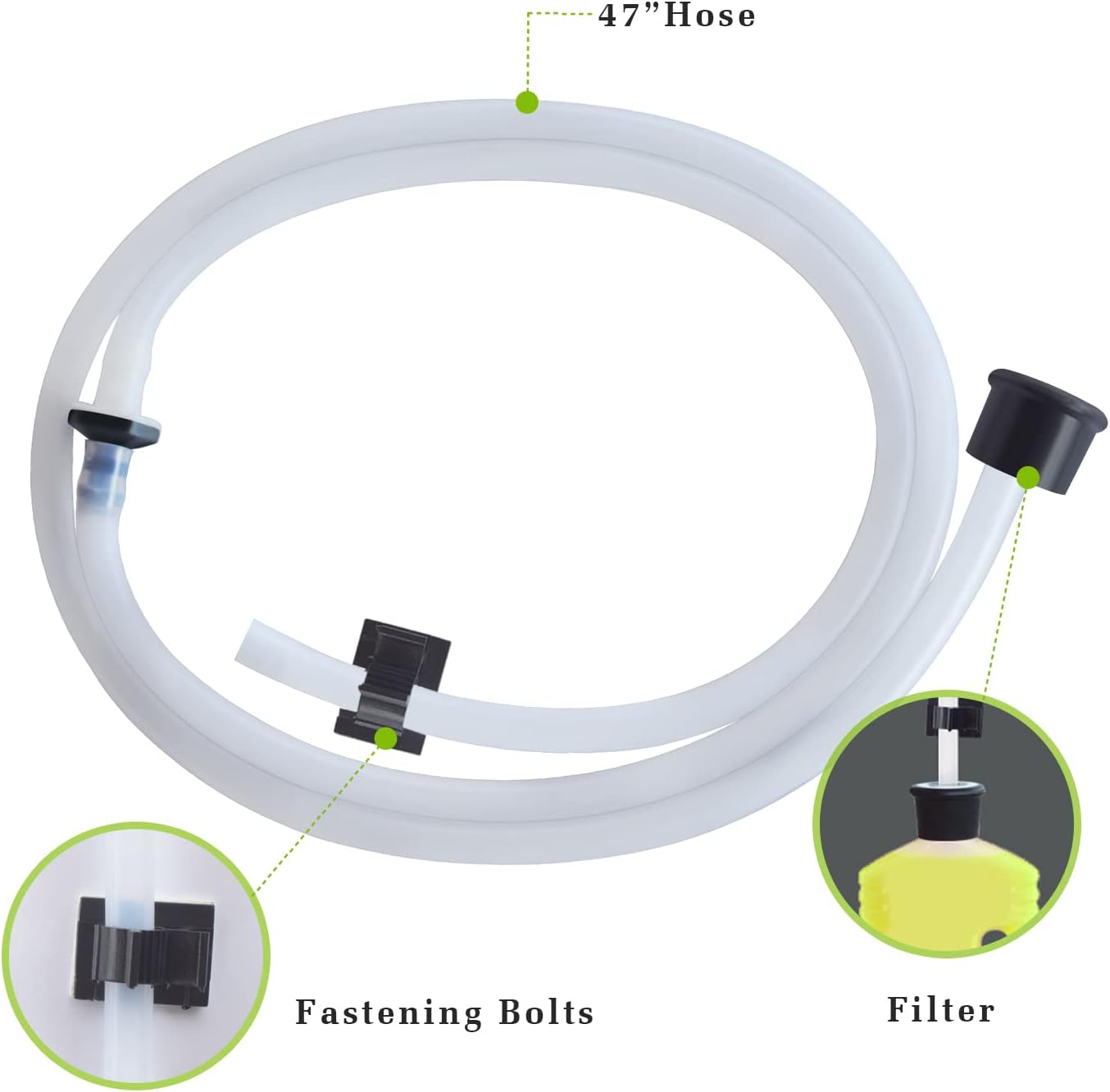 Sink Soap Dispenser Extension Tube Kit with Check Valve