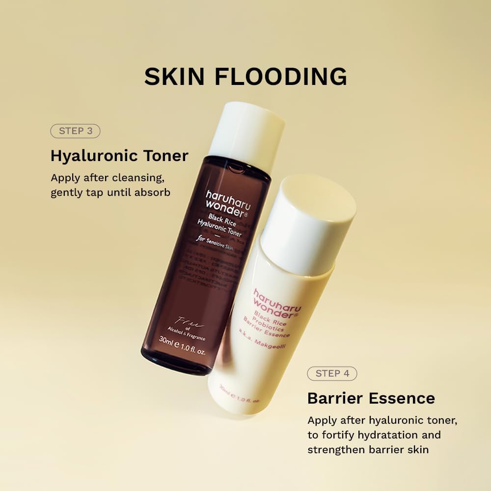 haruharu Wonder Best Glow Trial Kit, Strong, Hydrated, Glowing, Daily Routine, Mini Size, Double Cleansing, Toner, Barrier Essence - Image 4