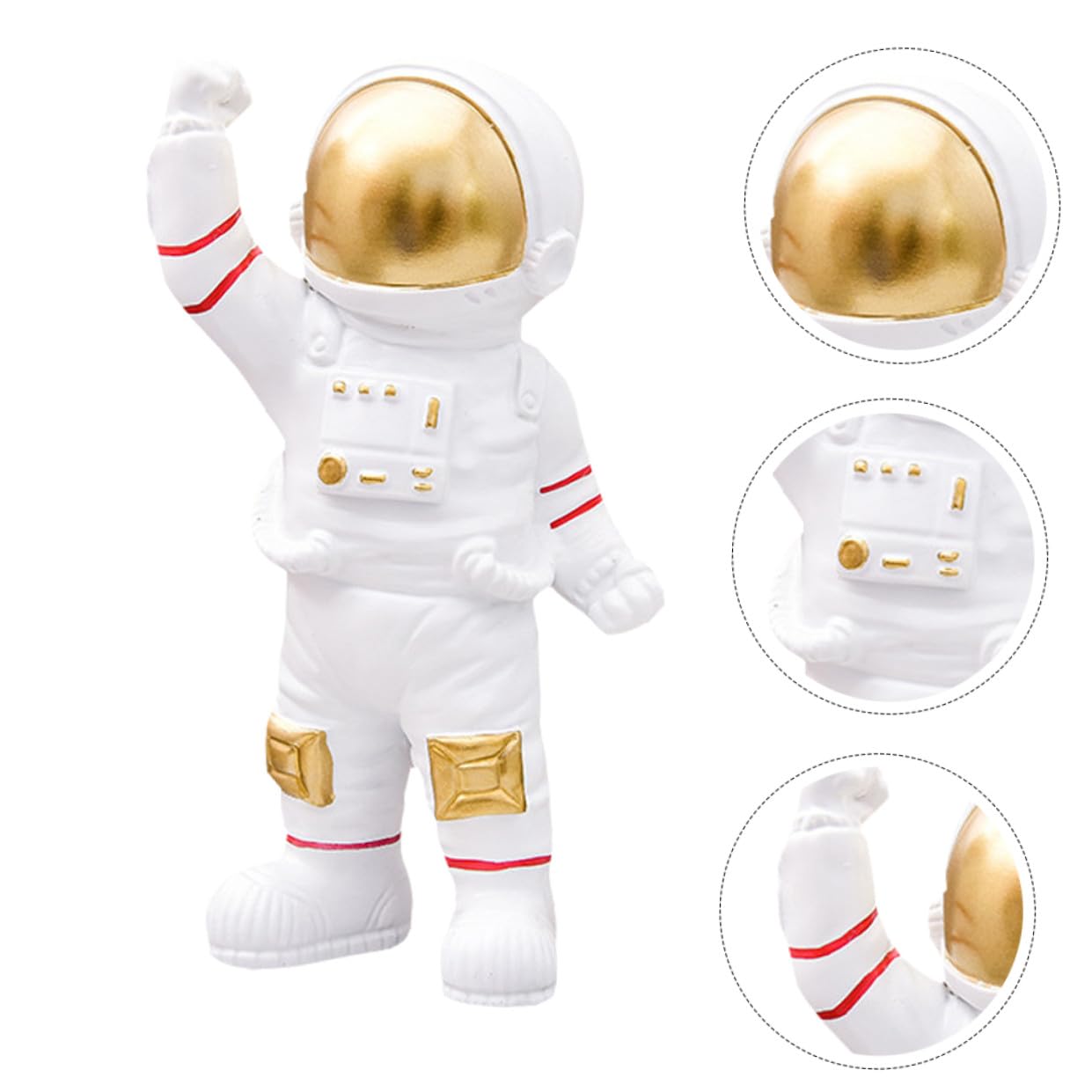 Astronauten Figur aus Kunstharz, Dekorativer Tischständer für Zuhause | Lebensechte Simulation, Leicht und Tragbar, Kindlicher Stil für Wohn und Einkaufsbereiche