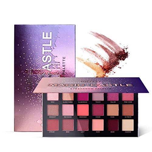 18 Colores Polvo de Perla Mate y Brillo Sombra de Ojos Pigmentos Paleta de Maquillaje Ahumado Impermeable Cover