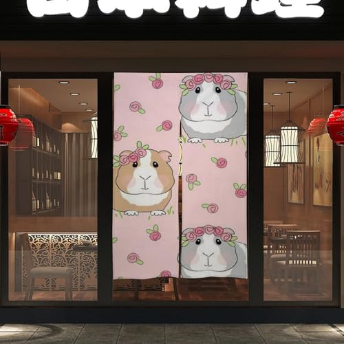 Rideau de porte japonais isolation thermique noren fendu