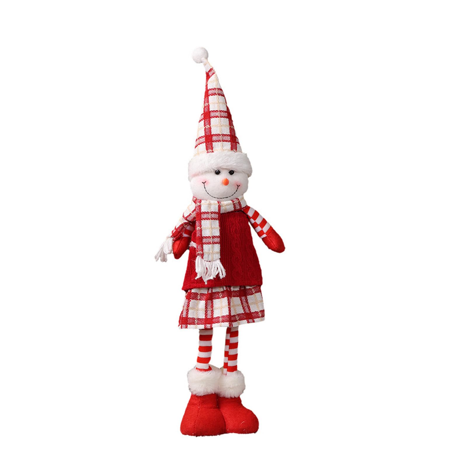Xjdzineq Holiday Decorations 3 Styles Expandable Santa Snowman Deer Christmas Parties Shelf Display Christmas Stretchable Figurine