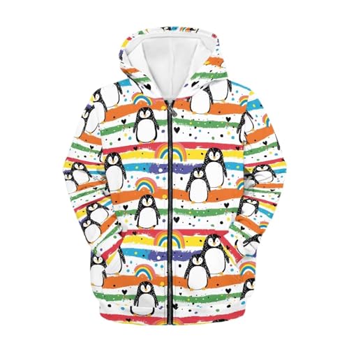 Sweat à capuche imprimé pour enfant veste légère zippée coupe ample