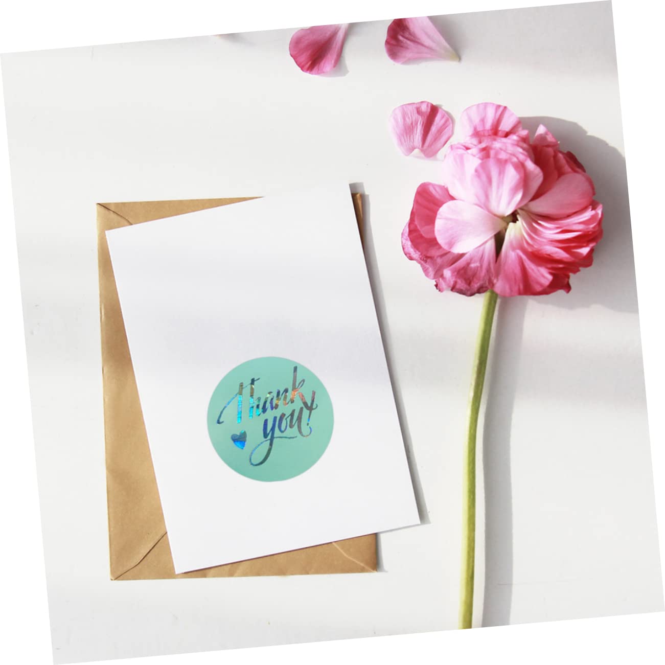 5 Sätze Sticker Pat Dankesanhänger Karten Etiketten Küche Pop Dankeskarte Hochzeitsdekorationen Für Zeremonie Verpackung Luftdicht Keks Lächeln Speisekammer Danke 3 Rollen * 5