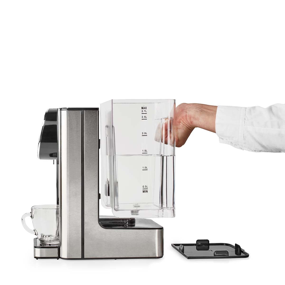 Dozownik gorącej wody - 2600 W - 2,7 l - aluminium/czarny