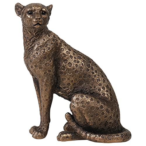 Estatua de Jaguar - Escultura de Leopardo Artesanal de Resina, Decoración de Habitación de Estatua de Negra, Adorno de Jaguar. Estatua de Jaguar - Escultura de Leopardo Artesanal de Resina, Negra St