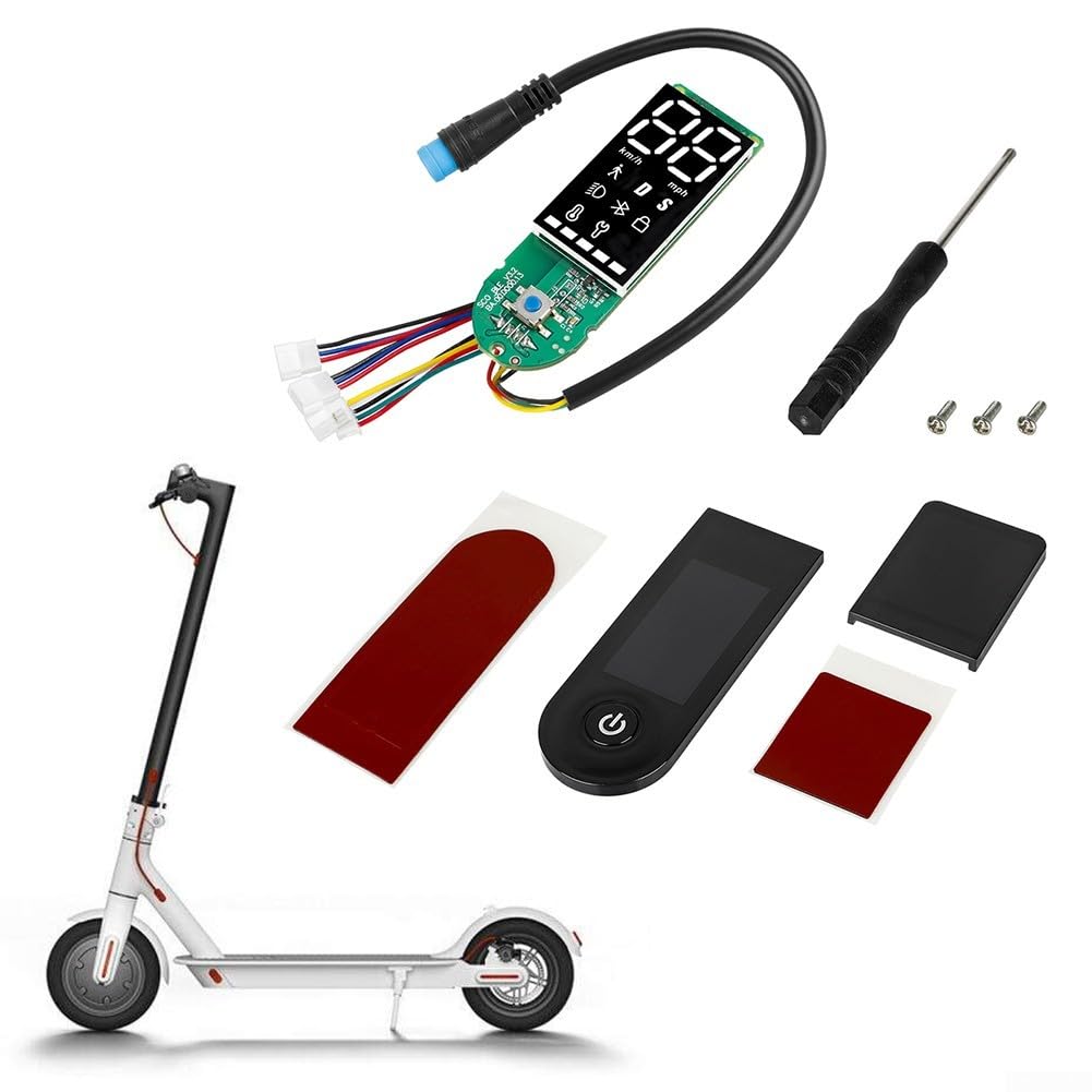 Tablero de instrumentos de scooter eléctrico con placa de circuito y cubierta protectora para Xiaomi para M365 1S Pro Pro2 Mi3, accesorios de piezas de scooter eléctrico para visualización