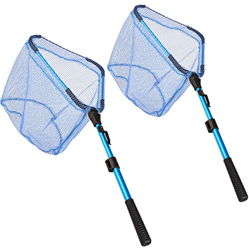 Pevfeciy Fishing Red de Pesca sacaderas de Pesca De Mano con Malla...